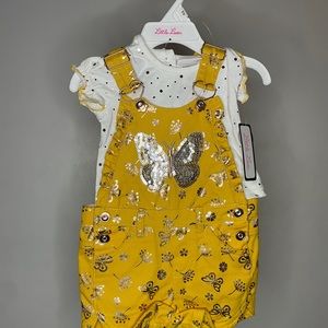 Cute little overalls for girls.